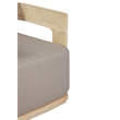 Crafters and Weavers Eclipse Outdoor Solid Teak Wood Chair Natural Look in Gray
