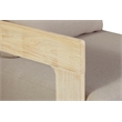 Crafters and Weavers Eclipse Outdoor Solid Teak Wood Chair Natural Look in Gray