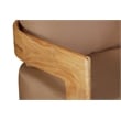 Crafters and Weavers Eclipse Outdoor Solid Teak Wood Revolving Chair in Brown
