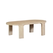 Crafters and Weavers Eclipse Outdoor Solid Teak Wood Natural Look Coffee Table