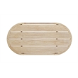 Crafters and Weavers Eclipse Outdoor Solid Teak Wood Natural Look Coffee Table