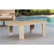 Crafters and Weavers Eclipse Outdoor Solid Teak Wood Natural Look Coffee Table