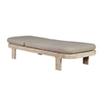 Crafters and Weavers Eclipse Outdoor Solid Teak Wood Sun Lounger in Grey