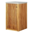 Crafters and Weavers Eclipse Outdoor Solid Teak Wood Cabinet in Natural