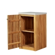 Crafters and Weavers Eclipse Outdoor Solid Teak Wood Cabinet in Natural