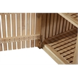 Crafters and Weavers Eclipse Outdoor Solid Teak Natural Look Wood Cabinet