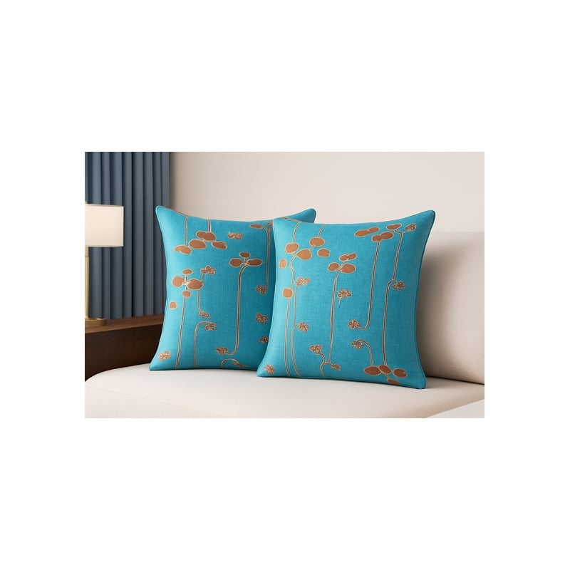 Exquisite Luxury Arts & Crafts Sofa 2 Cushion Covers + Inserts in Multi Color