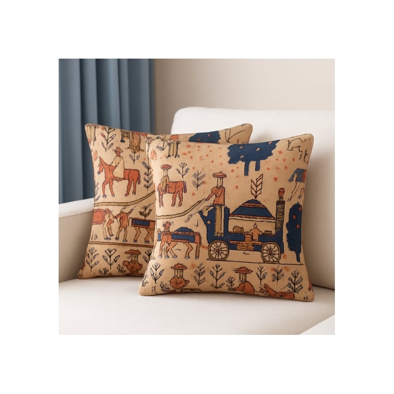 Crafter and Wavers Luxurious Accent Cushions Cover + Insert in Multi Color