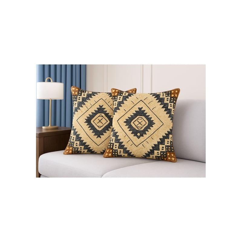 Crafter and Wavers Luxurious Accent Cushions Cover + Insert in Multi Color