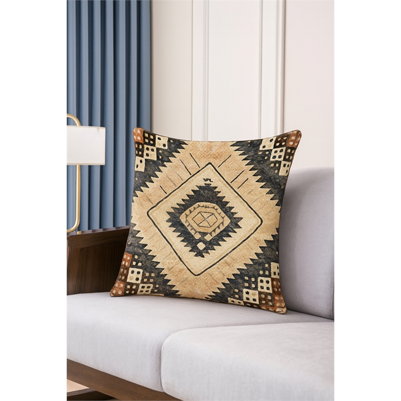 Crafter and Wavers Luxurious Accent  2 Cushion Covers + Inserts in Multi Color