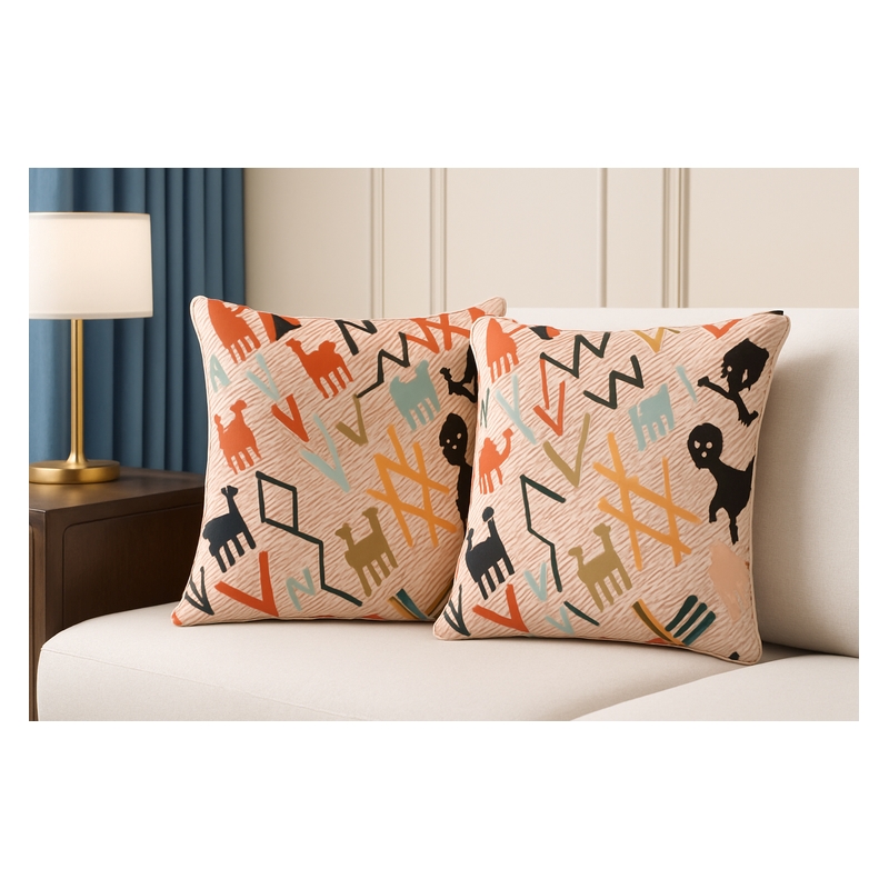 Crafter and Wavers Luxurious Accent Cushions Cover + Insert in Multi Color