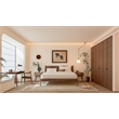 Crafters and Weavers Isabella Mid Century Solid Black Walnut Queen Bedroom Set