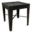 Crafters and Weavers City Cross Bar End Table in New York Black