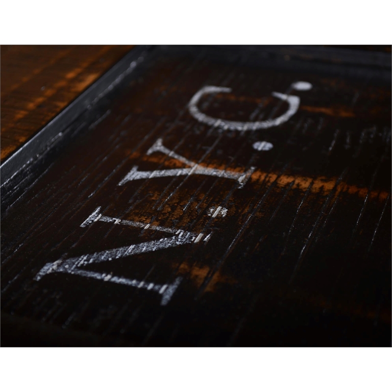 Crafters and Weavers City Open Side Table - New York Black