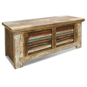 Crafters and Weavers La Boca Shutter Panel Trunk in Multi Color