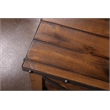 Crafters and Weavers Set of 2 Larson Cross Bar Open End Table in Brown