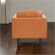Crafters and Weavers  Philippe Top Grain Leather Arm Chair in Tan