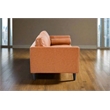 Crafters and Weavers Philippe Top Grain Leather Sofa in Tan