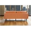 Crafters and Weavers Philippe Top Grain Leather Sofa in Tan