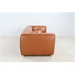 Crafters and Weavers Genavive Top Grain Leather Sofa in Tan