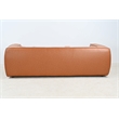 Crafters and Weavers Genavive Top Grain Leather Sofa in Tan