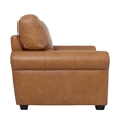 Crafters and Weavers Florentine Leather Arm Chair in Tan