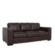 Crafters and Weavers Argento Top Grain Leather Sofa in Brown