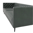 Crafters and Weavers Lucius Top Grain Leather Sofa in Green