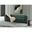 Crafters and Weavers Octavia Top Grain Leather Sofa in Green