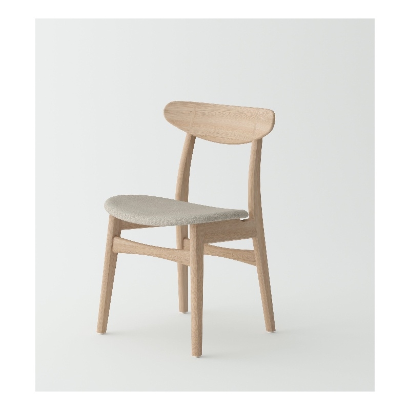 Crafters and Weavers Isabella Oak Wood and Fabric Seat Dining chair (Set of 6)