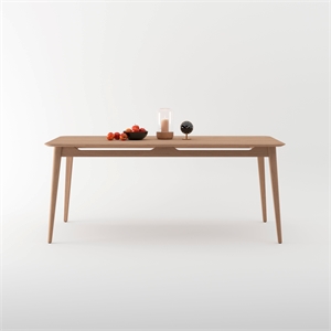 Crafters and Weavers 86.75&quot Isabella Mid century Dining Table - American Oak