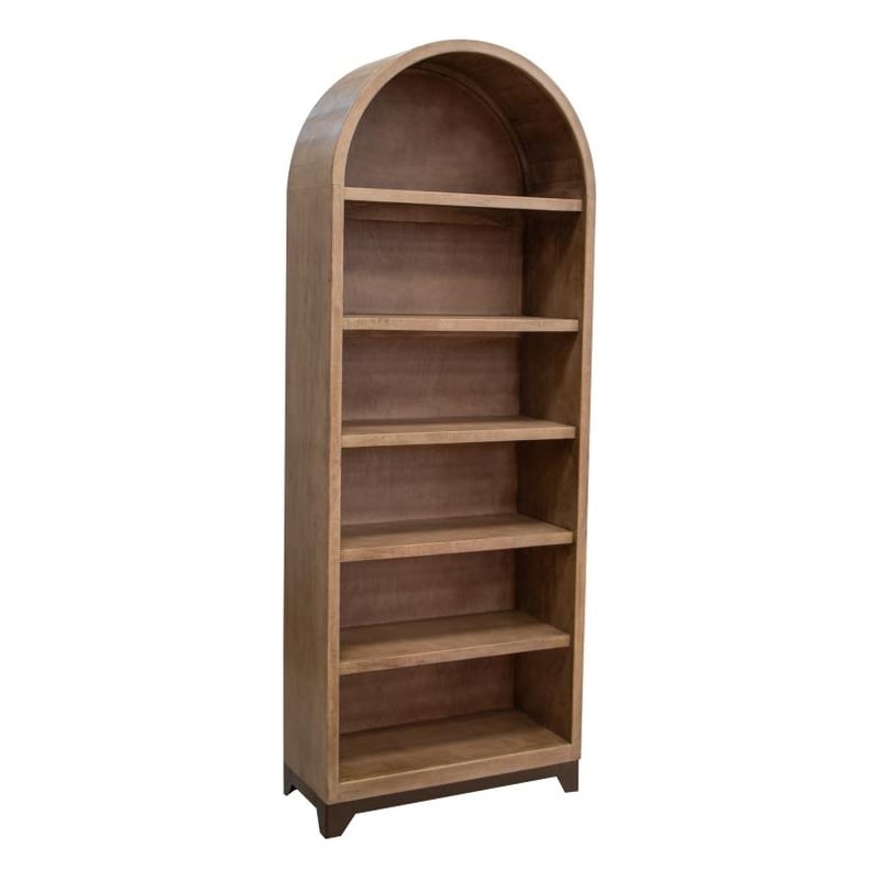 Crafters and Weavers Cecilia 6 Shelves Bookcase in Brown