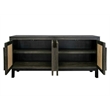 Crafters and Weavers Malta Two-Tone Solid Wood Sideboard / Console in Black