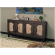 Crafters and Weavers Malta Two-Tone Solid Wood Sideboard / Console in Black