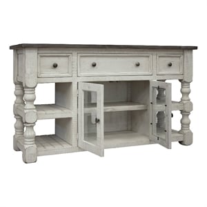 Crafters and Weavers Stonegate 60&quot TV Stand in White