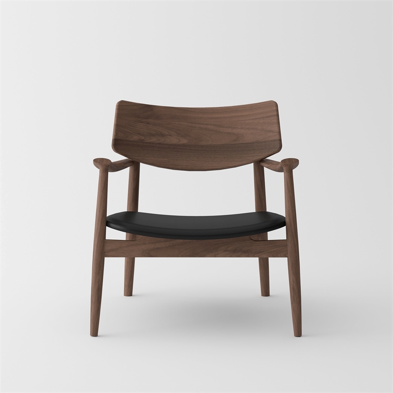 Crafters and Weavers Isabella Mid Century American Black Walnut Leisure Chair