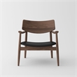 Crafters and Weavers Isabella Mid Century American Black Walnut Leisure Chair
