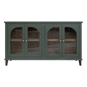 Crafters and Weavers 71&quot Celtic Solid Wood Console/TV Stand/Sideboard in Green