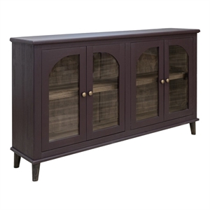 Crafters and Weavers 71&quot Celtic Solid Wood Console/TV Stand/Sideboard in Purple