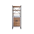 Crafters and Weavers Amelia Solid Wood 2 drawer 3 shelves Bookcase - Multi-Color