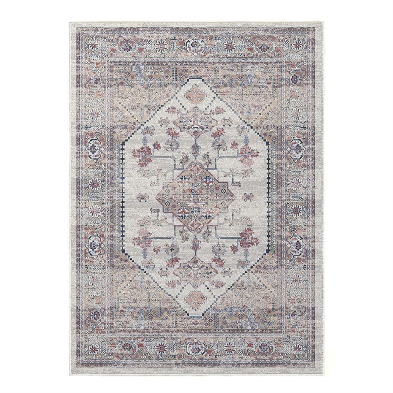Crafters & Weavers Serapi Soft Washable Non Slip Area Rug (5.7' x 7.8')