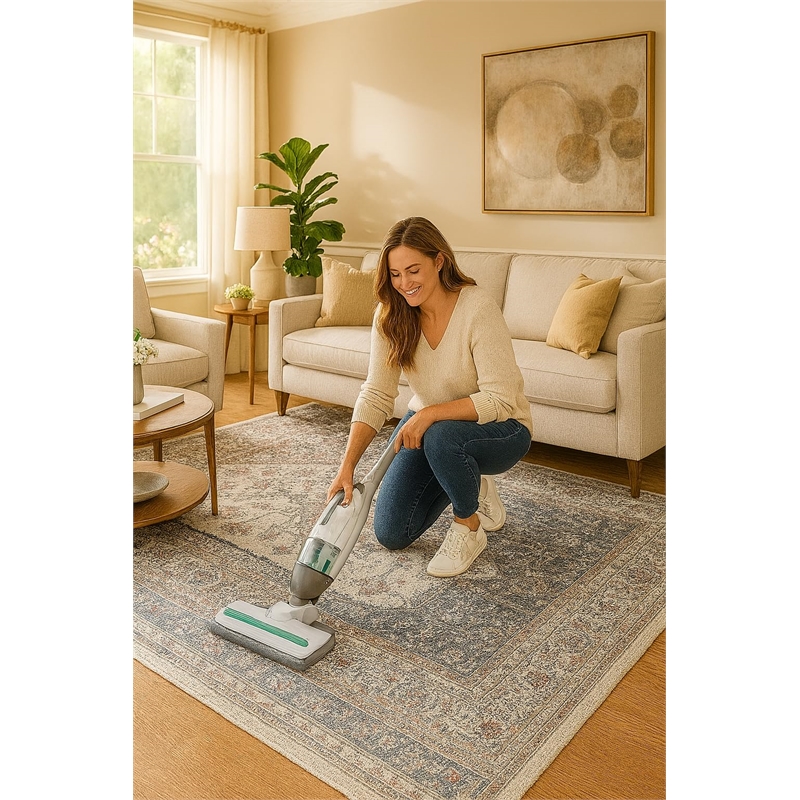Crafters & Weavers Serapi Soft Washable Non Slip Area Rug (9' x 12')