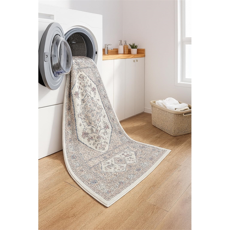 Crafters & Weavers Serapi Soft Washable Non Slip Area Rug (9' x 12')