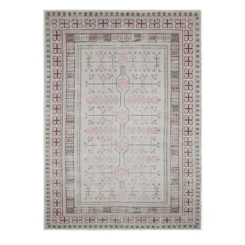 Crafters & Weavers Ushak Soft Washable Non Slip Area Rug (5.7' x 7.8')