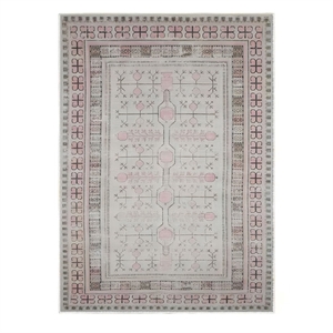 Crafters & Weavers Ushak Soft Washable Non Slip Area Rug (5.7' x 7.8')