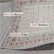 Crafters & Weavers Ushak Soft Washable Non Slip Area Rug (5.7' x 7.8')