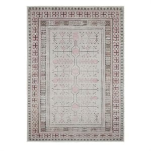 Crafters & Weavers Ushak Soft Washable Non Slip Area Rug (8' x 10')