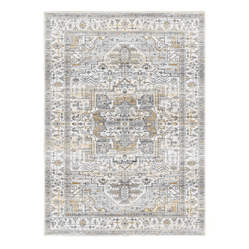 Crafters & Weavers Serapi Soft Washable Non Slip Area Rug (5.7' x 7.8')
