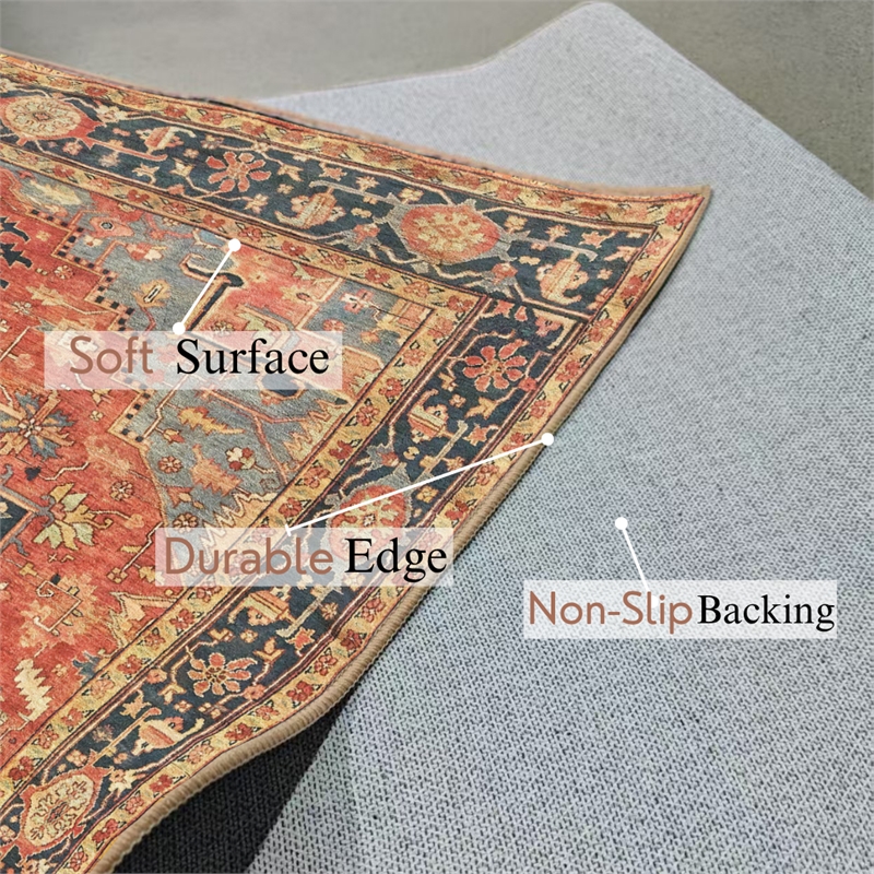 Crafters & Weavers Serapi Soft Washable Non Slip Area Rug (9' x 12')