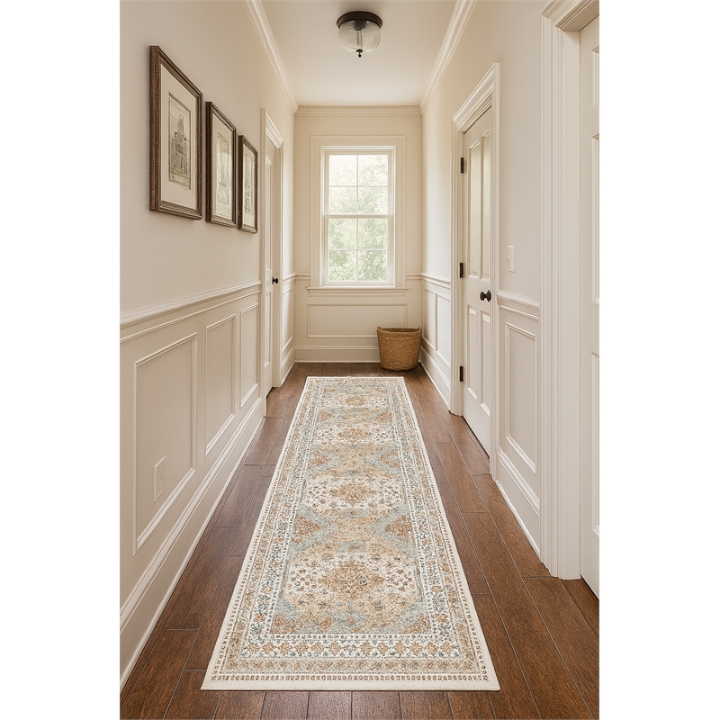Crafters & Weavers Serapi Soft Washable Non Slip Area Rug (2'7
